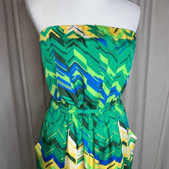 Collective Concepts Strapless Dress With Pockets Sz Sm or 4-6 - Picture 2 of 7